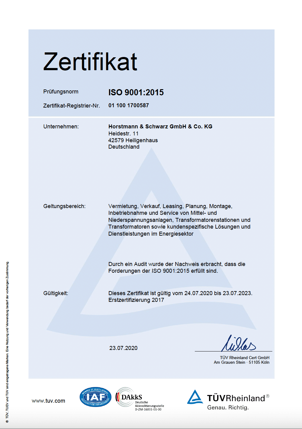 Annual monitoring audit for ISO 9001 and SCC** successfully passed ...