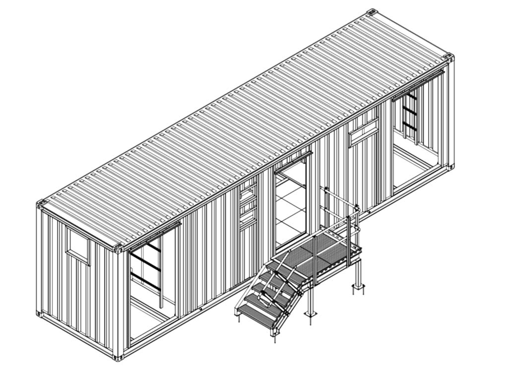 3D Container-Trafostation